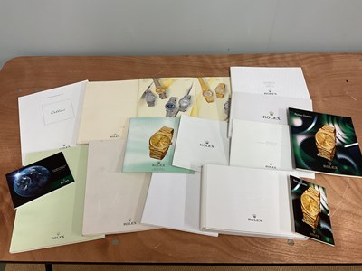 Lot 385 - A group of Rolex catalogues, brochures and...