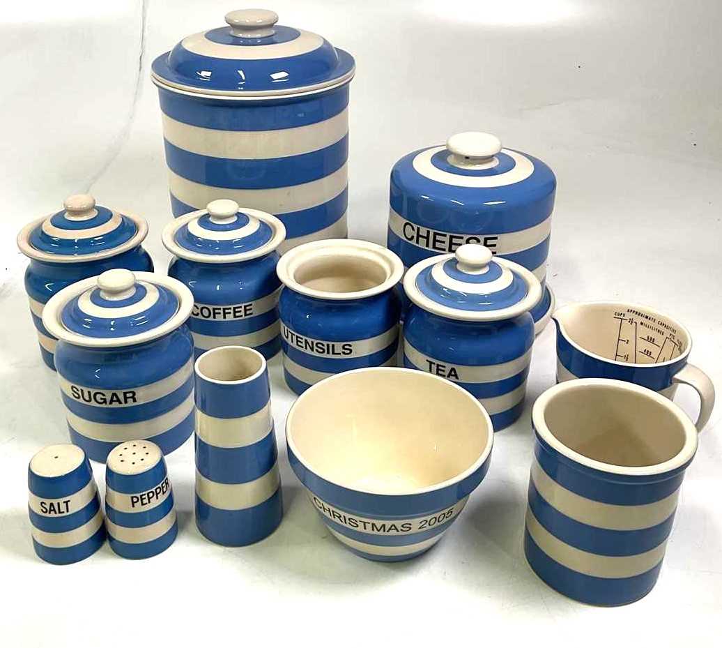 Lot 197 - T. G. Green; a collection of Cornishware...