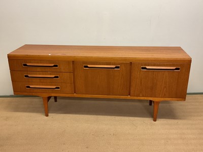 Lot 460 - ELLIOTTS OF NEWBURY; a teak sideboard, height...