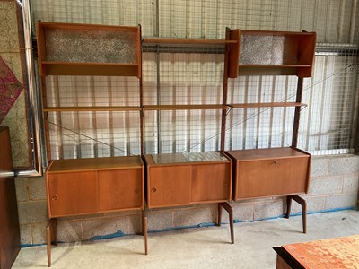 Lot 456 - A mid 20th century Danish teak modular floor...