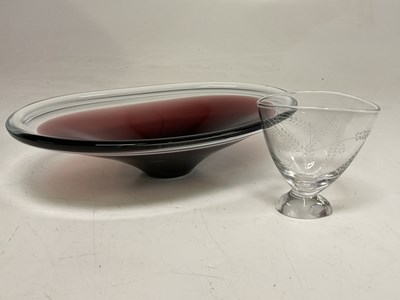 Lot 249 - KOSTA BODA; a 'Wheatsheaf' glass vase, height...