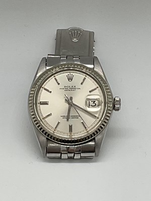 Lot 373 - ROLEX; an Oyster Perpetual Datejust...