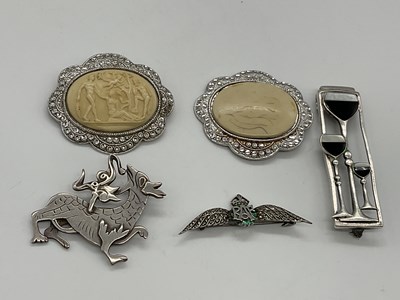 Lot 362 - CHARLES HORNER; a pair of hallmarked silver...