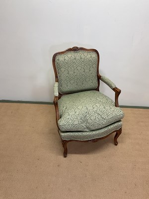 Lot 498 - BALZAROTTI, PARIS; an upholstered carver chair,...