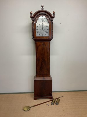 Lot 388 - TRUSCOTT, ST AUSTELL; a longcase clock with a...