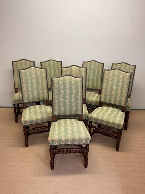 Lot 479 - BALZAROTTI, PARIS; eight cushioned dining...