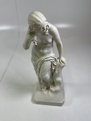 Lot 195 - COPELAND; a large Parian figure, ' Eceria',...