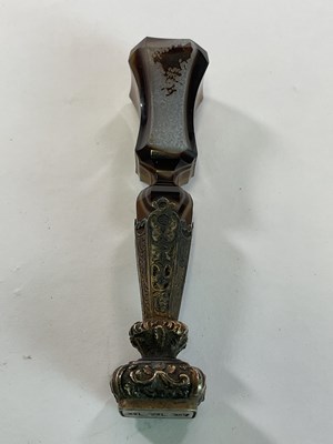 Lot 53 - BONAPARTE INTEREST; a 19th century agate and...