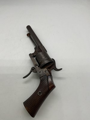Lot 21 - A late 19th century Belgian six shot pin fire...