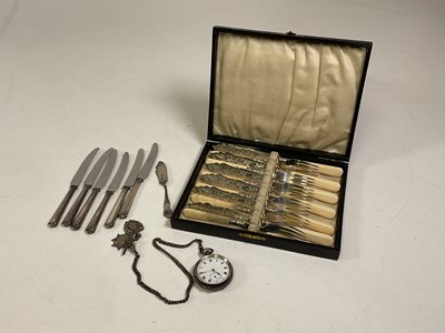 Lot 298 - A set of silver hallmarked tea knives, boxed...