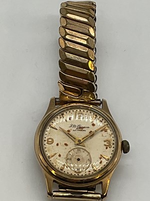 Lot 376 - J. W. BENSON; a vintage 9ct gold gentleman's...