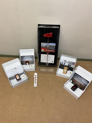 Lot 4 - PAUL CUMMINS; an original ceramic poppy as...