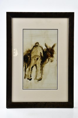 Lot 1561 - ANTHONY AMOS (1950-2010); oil, a man and a...