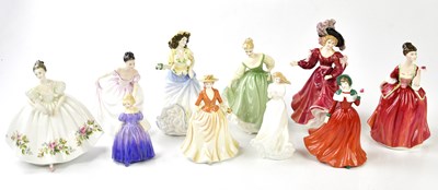 Lot 1252 - ROYAL DOULTON; ten figures comprising HN4589...