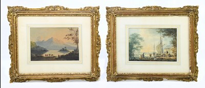 Lot 1041 - WILLIAM PAYNE (1755-1830); a pair of...