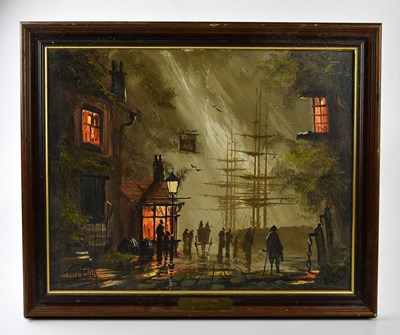 Lot 1571 - TOM GOWER; two oil on canvas, both shipping...