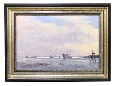 Lot 1291 - JAMES LONGUEVILLE (born 1942); oil on board,...