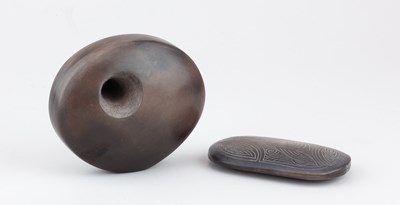 Lot 46 - ANTONIA SALMON (born 1959); a smoke fired and...