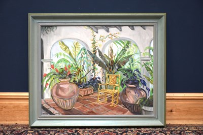 Lot 1560 - JANICE SYLVIA BROCK (born 1950); oil on canvas,...