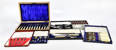 Lot 1010 - A collection of assorted silver plated flatware.