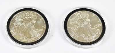 Lot 1188 - Two cased 1997 silver dollars.