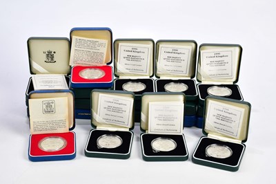 Lot 2583 - A collection of twenty cased silver proof...