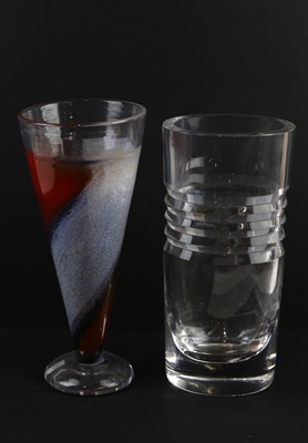 Lot 2153 - ORREFORS; a large and impressive clear glass...