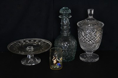 Lot 2633 - An oversized late 19th century cut glass...