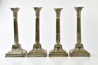 Lot 2067 - JAMES DIXON & SONS; a near set of four Edward...
