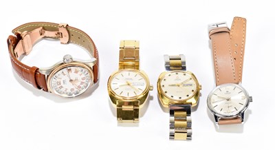 Lot 1698 - OMEGA; a gentleman's vintage De Ville day date...