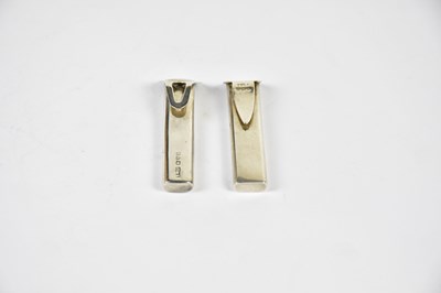 Lot 1109 - Two hallmarked silver posy holders, Birmingham...
