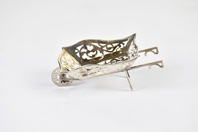 Lot 1074 - An Edwardian hallmarked pierced silver novelty...