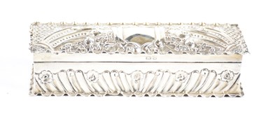 Lot 1111 - A late Victorian hallmarked silver dressing...
