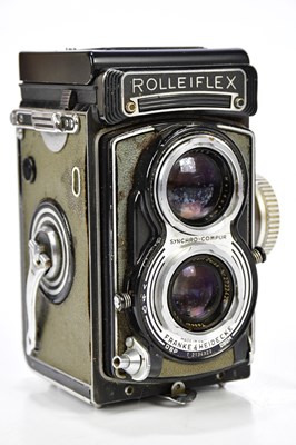 Lot 1387 - ROLLEIFLEX; a Rolleiflex 3.5 medium format...
