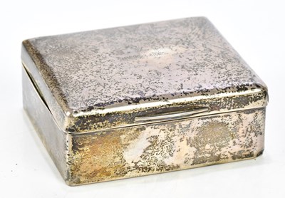 Lot 1092 - A George V hallmarked silver wood lined...