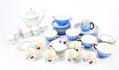 Lot 1304 - A group of three decorative part tea sets, to...