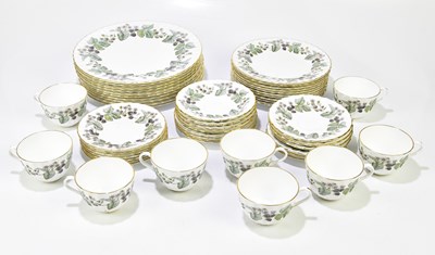 Lot 1330 - ROYAL WORCESTER; a part dinner and tea service...