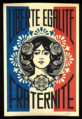 Lot 1183 - SHEPARD FAIREY (born 1970); pencil signed...