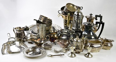 Lot 1001 - A large collection of assorted silver plate...