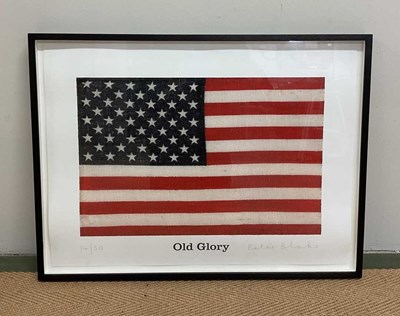 Lot 96 - PETER BLAKE; inkjet on paper, 'Old Glory',...