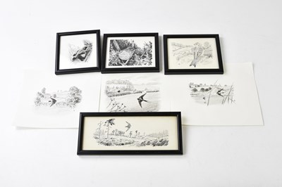 Lot 1476 - ALAN HARRIS (born 1957); seven studies of...