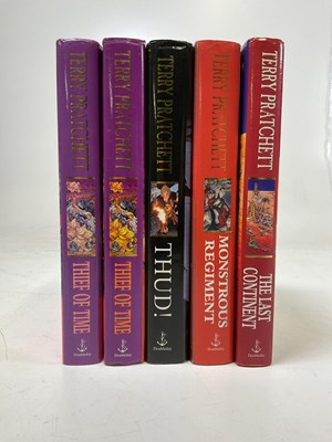 Lot 183 - TERRY PRATCHETT; 'Thief of Time', first...