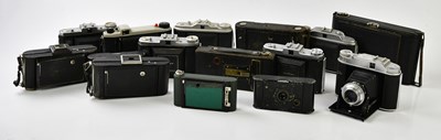 Lot 1434 - A collection of film cameras, to include SLR...