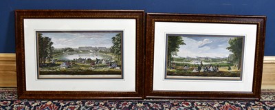 Lot 1457 - Two 19th century coloured engravings, "Veüe du...