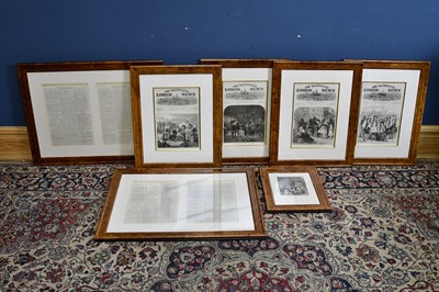Lot 451 - THE ILLUSTRATED LONDON NEWS; four framed...