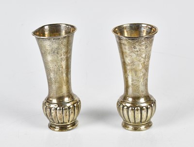 Lot 1057 - A pair of Edward VII hallmarked silver posy...
