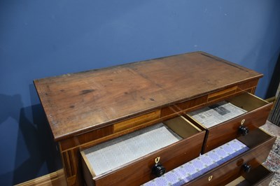 Lot 46 - A 19th century mahogany and rosewood inlaid...