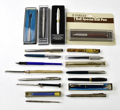Lot 309 - SHEAFFER; a vintage bakelite fountain pen, a...