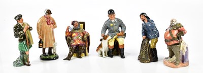 Lot 1254 - ROYAL DOULTON; a group of six figure...