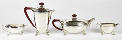 Lot 1019 - REID & SONS; a George VI hallmarked silver...